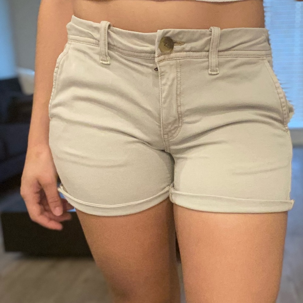 Khaki Twill Shorts